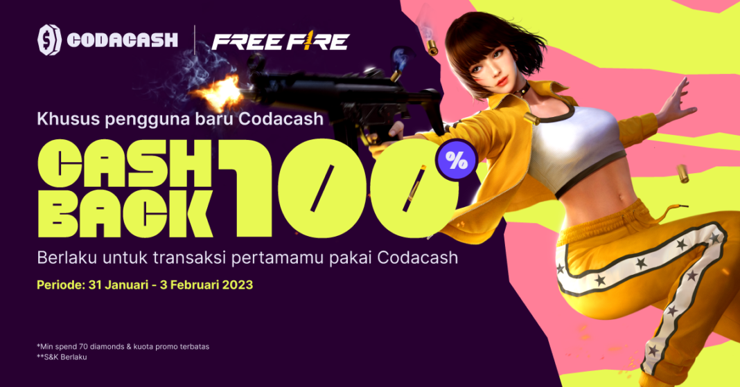 PROMO FREE FIRE DAPATKAN CASHBACK 100