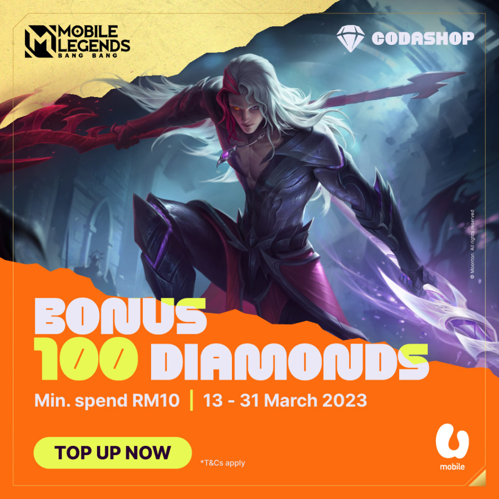 MLBB Receive BONUS 100 Diamonds With U Mobile Codashop Blog MY