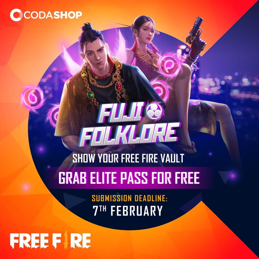 Show Your Free Fire Vault And Grab The New Elite Pass Fuji Folklore For Free Codashop Blog Bd