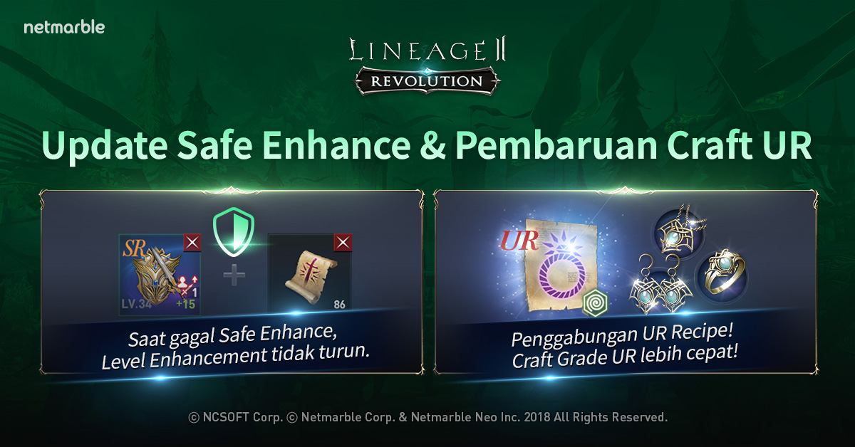 Lineage2 Revolution: Safe enchance dan Craft Grade