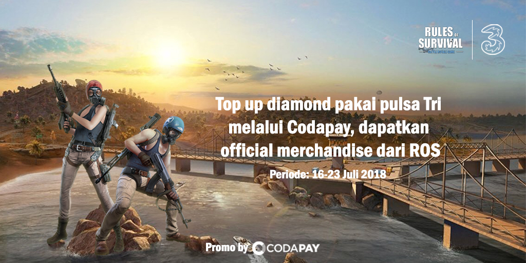Topup Diamond ROS di Codapay Pake Tri