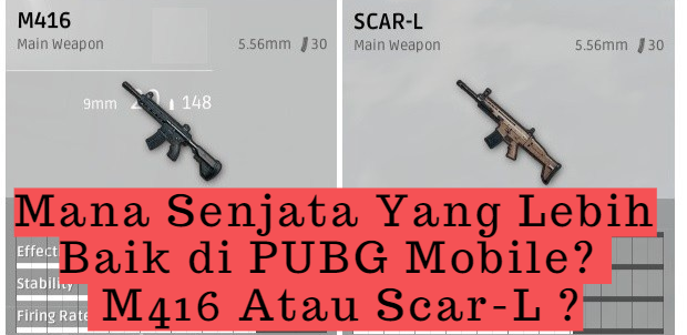 Senjata yang lebih baik di PUBG Mobile, M416 atau SCAR-L?