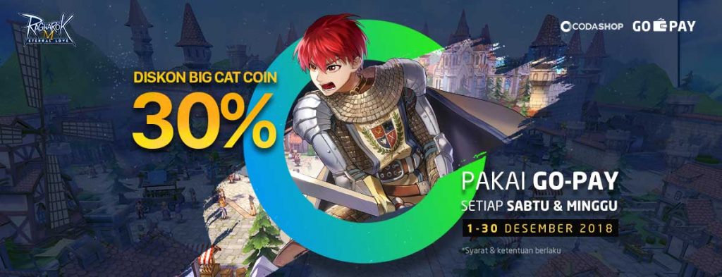 Promo Diskon 30% Ragnarok Mobile Pakai Go-Pay