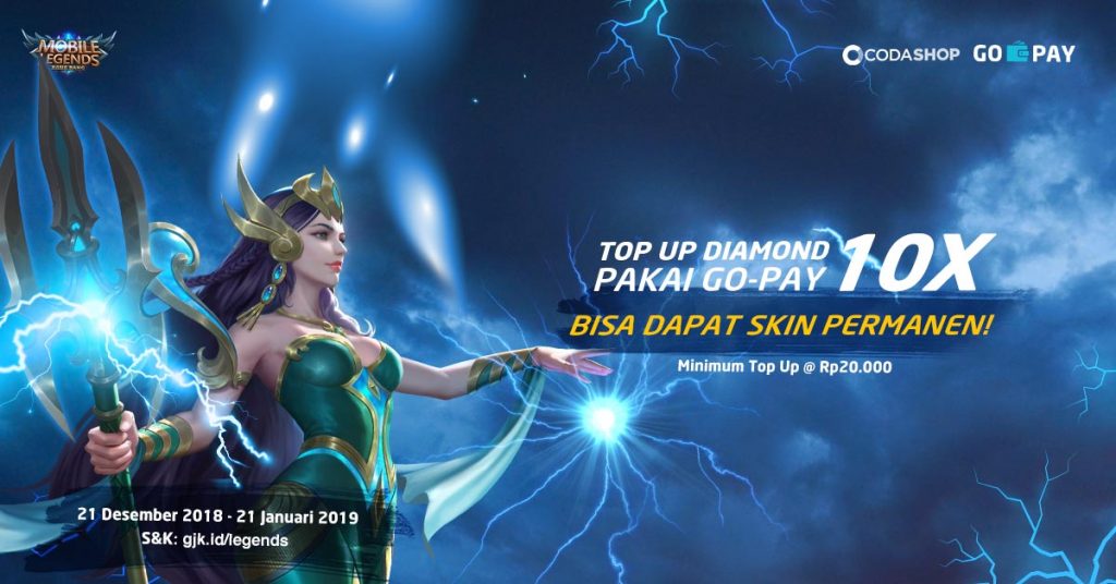 TOP UP Diamond di Codashop Pakai GO-PAY