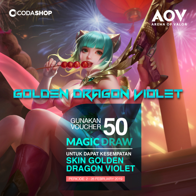 Skin Golden Dragon Violet Mulai Dari 50 Voucher