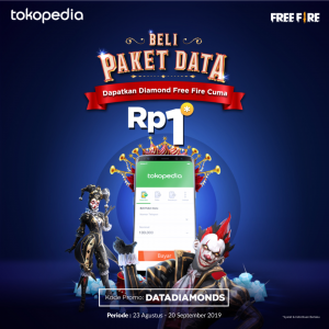 Free Fire Diamonds Code Di Tokopedia Cuma 1 Rupiah