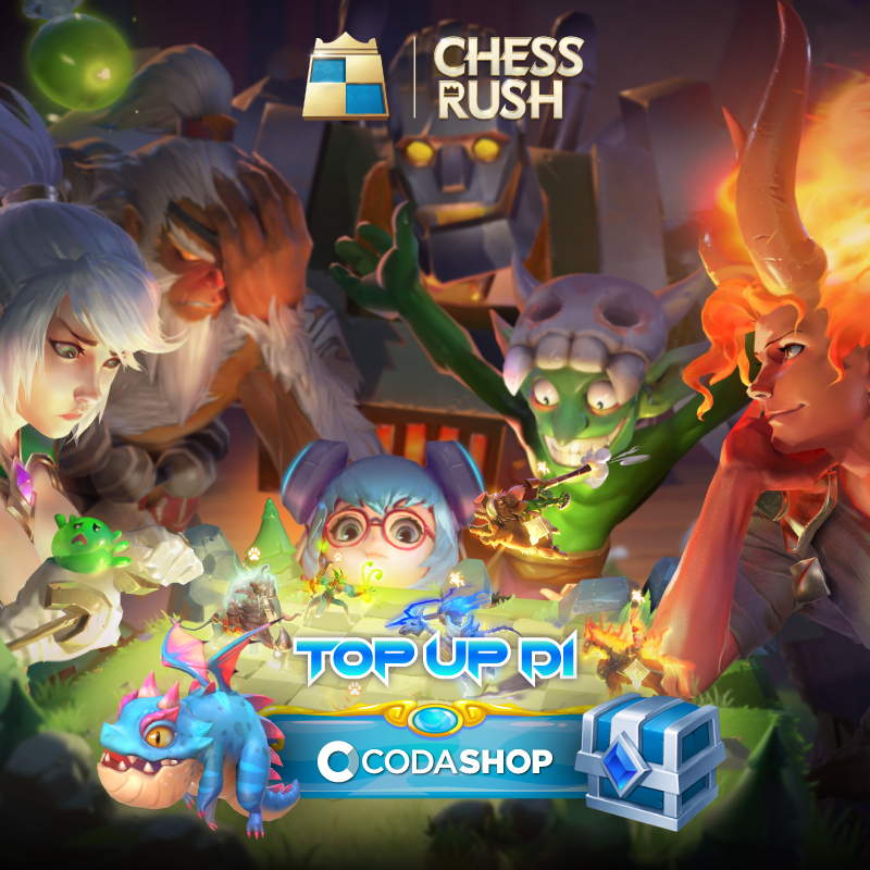 Top Up Voucher Chess Rush Di Codashop Dan Percantik Arenamu