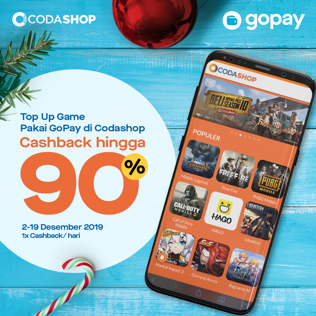 Event Cashback dari GoPay Kembali Lagi Di Codashop