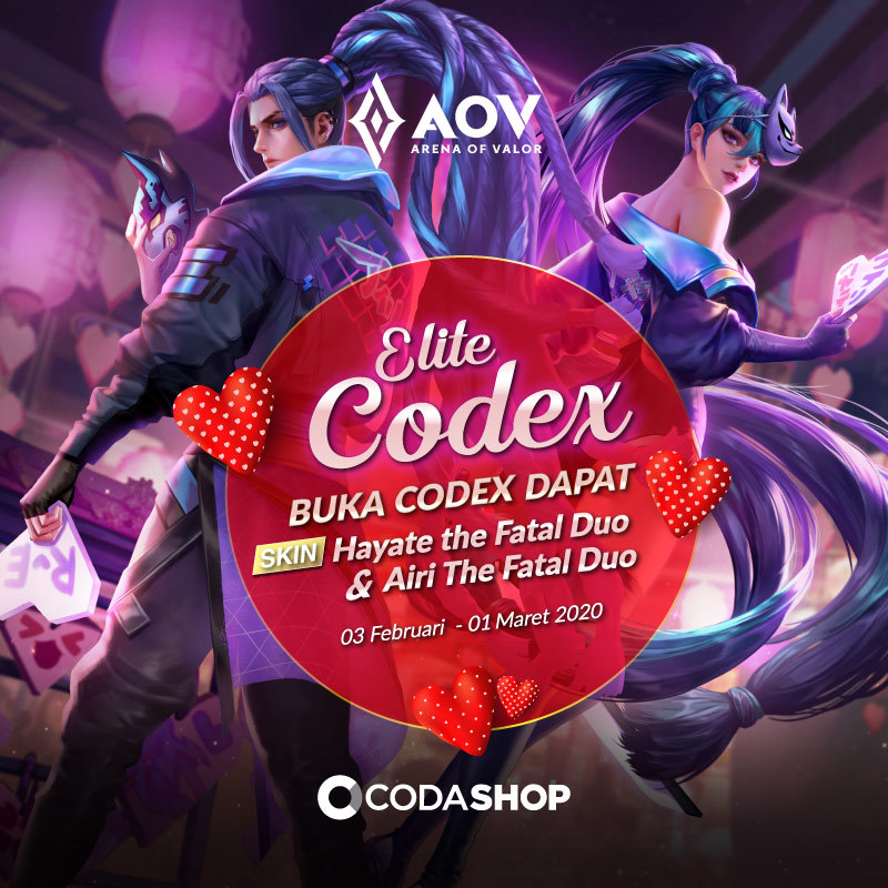 Beli Elite Codex Seharga 450 Voucher Sekarang Di AOV