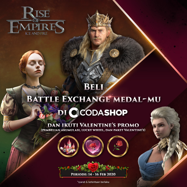 Top up Rise Of Empires Dan Rayakan Hari Valentine