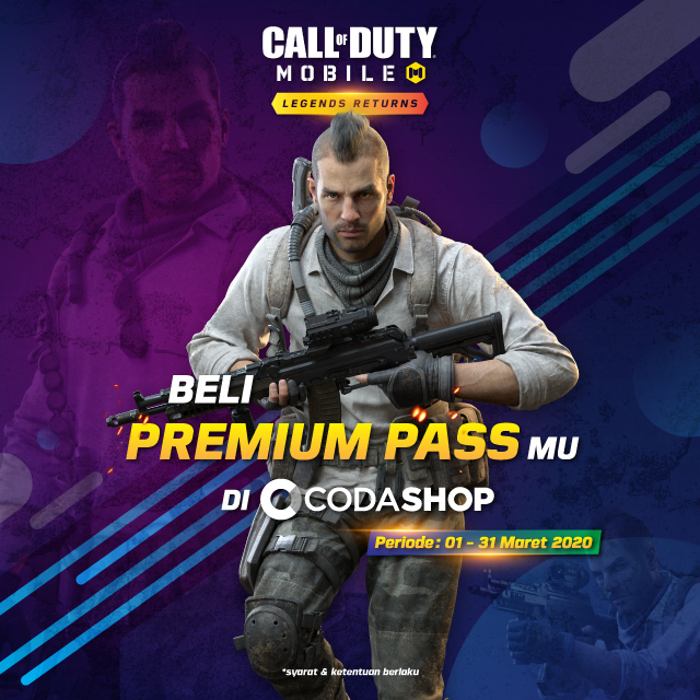 Beli Premium Pass dan Top up CP kamu di Codashop