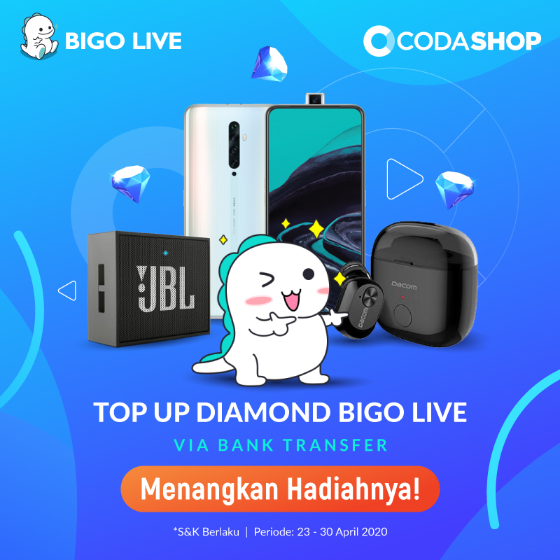Bisa Dapet Smartphone Dari Top Up Diamond Bigo Di Codashop
