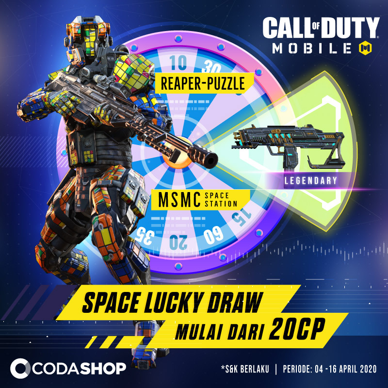 Space Lucky Draw Berhadiah Senjata Legendary