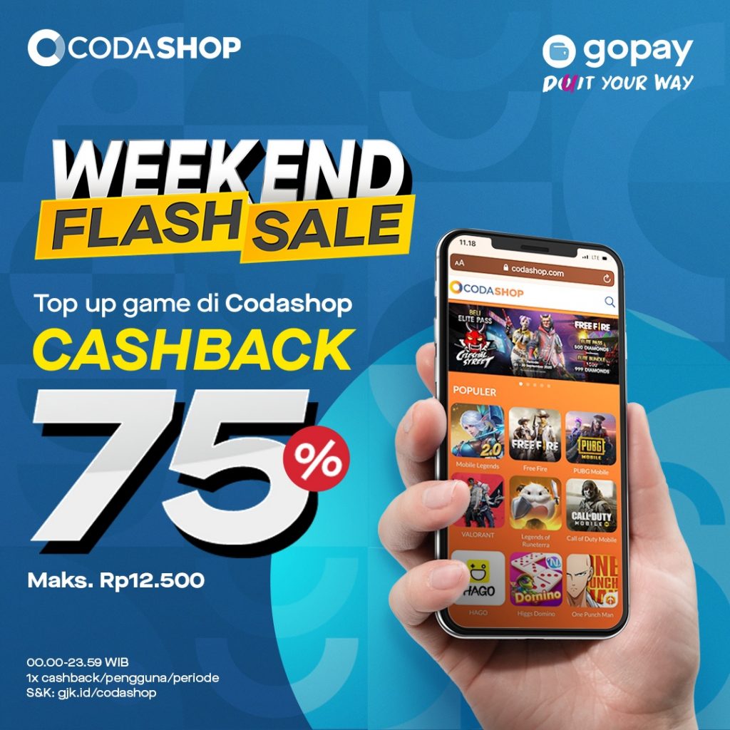 Oktober Weekend Flash Sale Bareng GoPay Dan Codashop