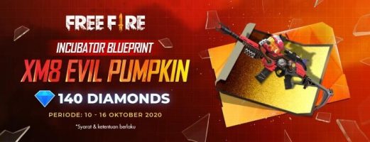 Di Free Fire, 140 Diamond Bisa Punya XM8 Evil Pumpkin ...