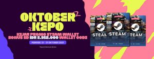 Promo Steam Wallet Codashop oktober 2021