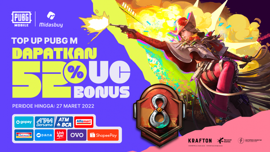 BONUS 52 PUBG Top Up Di