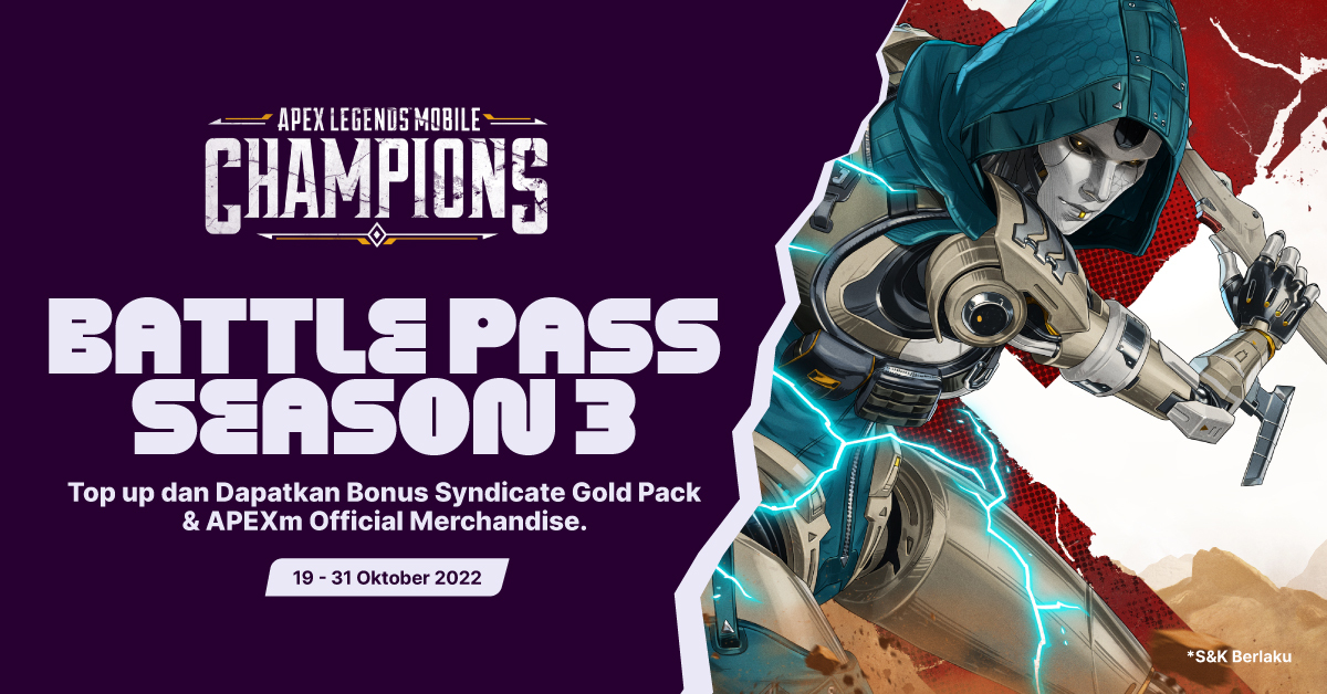 Battle Pass Season 3 APEX Codashop