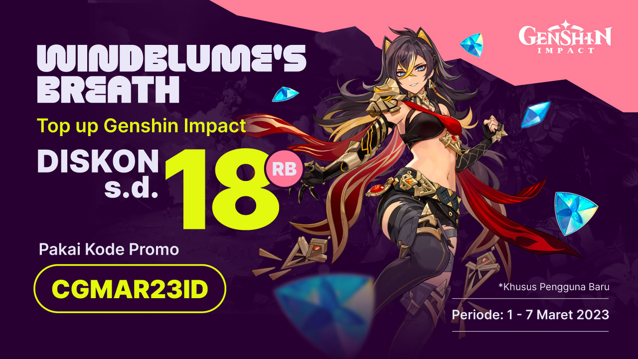 PROMO GENSHIN IMPACT: DISKON S.D. Rp18RB