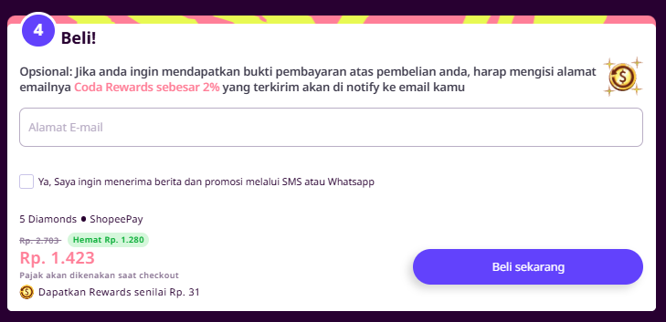 ML Top Up Shopee Pay 3