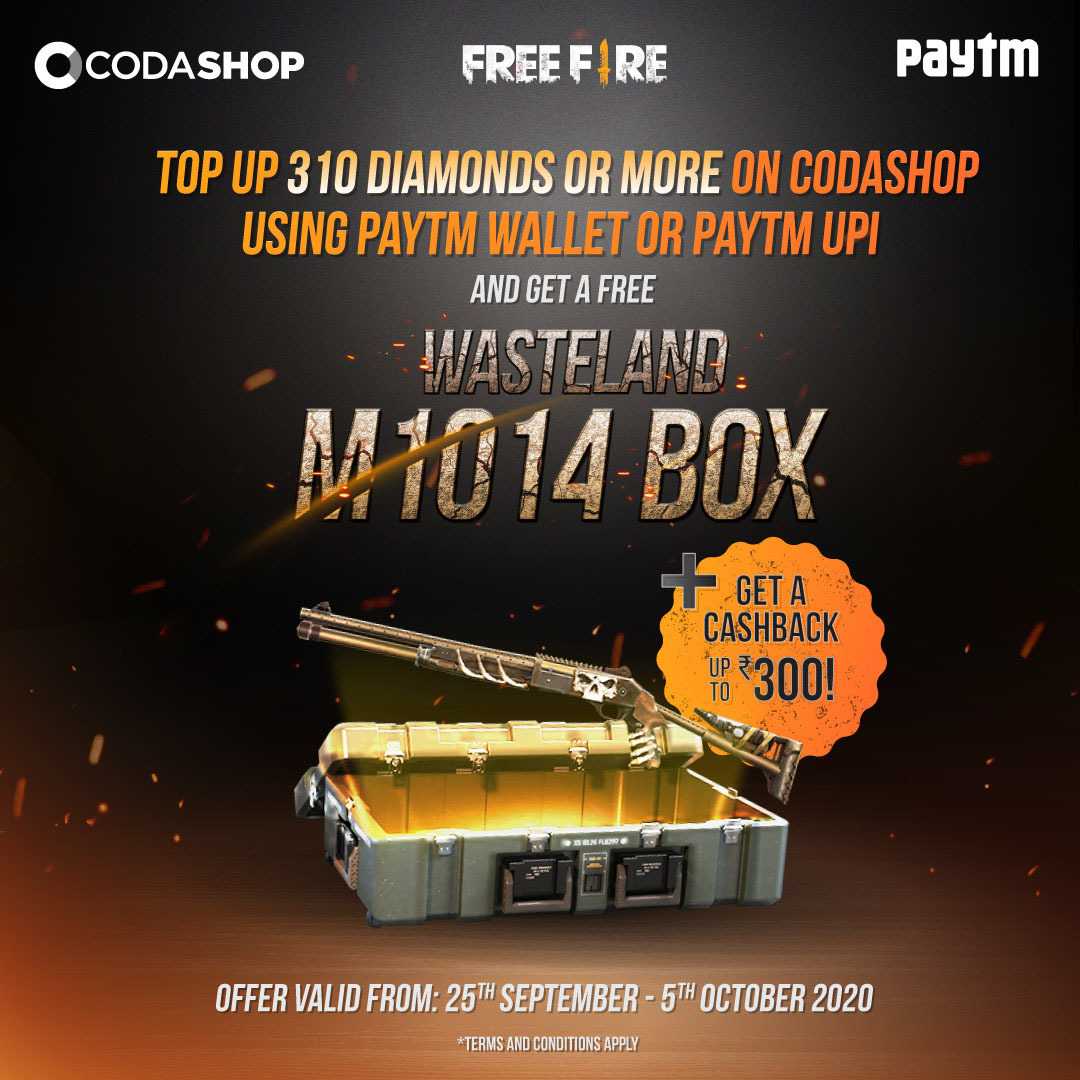 Top up diamonds on Codashop using Paytm and get a ...