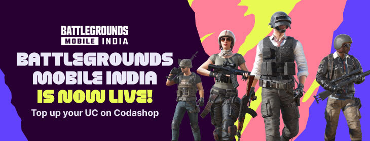 Battleground Mobile India is now live, get upto 45% Bonus UC !!