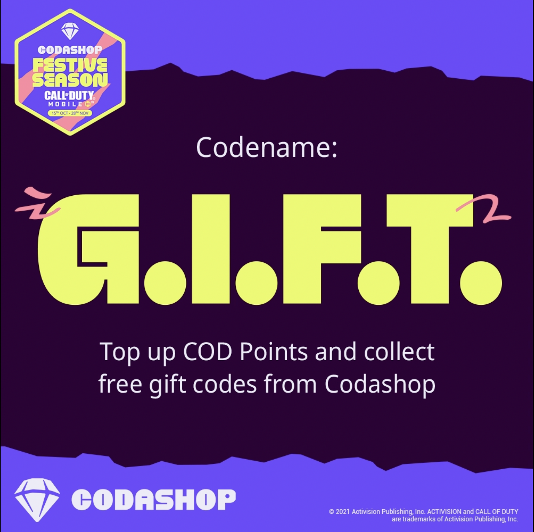 Codashop Brasil 💎 on X: O CALL OF DUTY MOBILE CHEGOU NA CODASHOP! 🔥🔥🔥  Garanta hoje mesmo seus COD Points com toda a facilidade que a Codashop  oferece! Agora você tem a