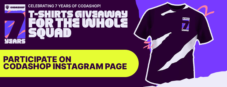 Codashop Free T-Shirt Giveaway