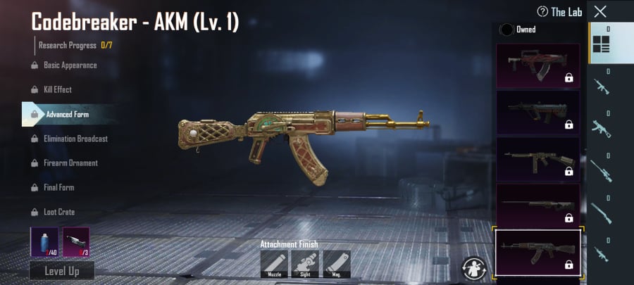 BGMI Weapon Skin Upgrade