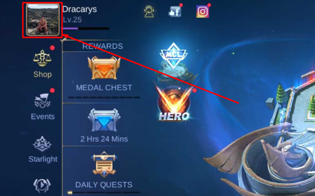 how to find my account id in mobile legends