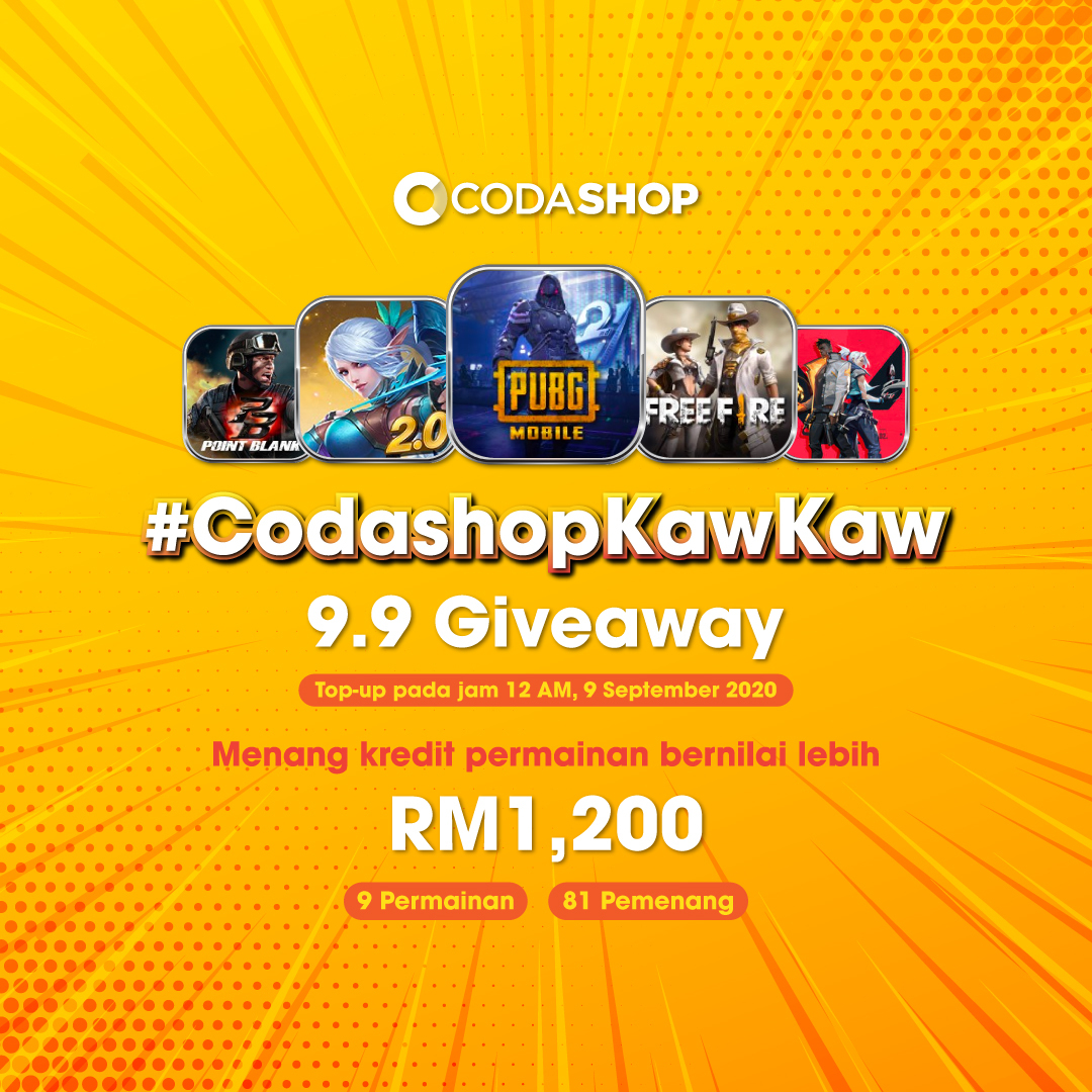 #Codashopkawkaw