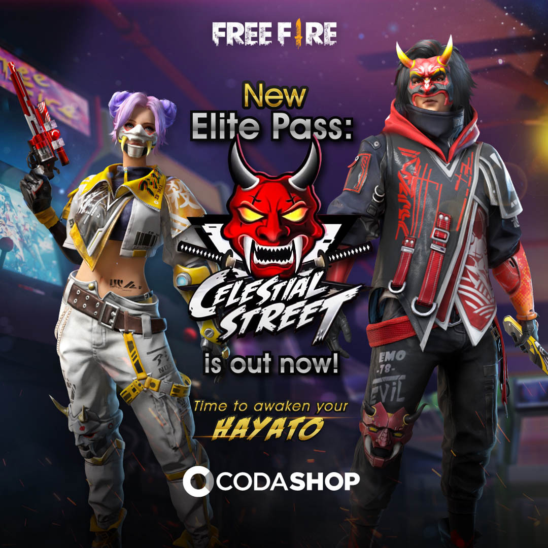 Free Fire Announces New Celestial Street Elite Pass Codashop Blog My