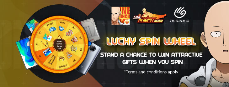 Spin One Punch Man Lucky Wheel And Win More Than 5 Random Super Gifts