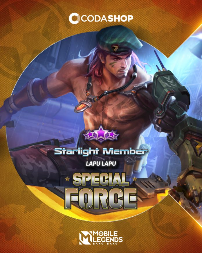 Mobile Legends Starlight Member Lapu Lapu Special Skin: Special Force