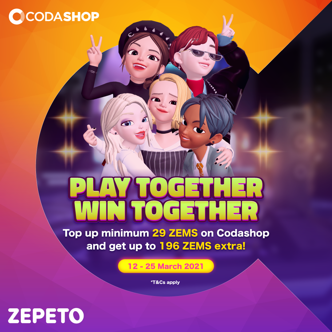 Play And Win Up To 196 ZEMS With ZEPETO! | Codashop Blog MY