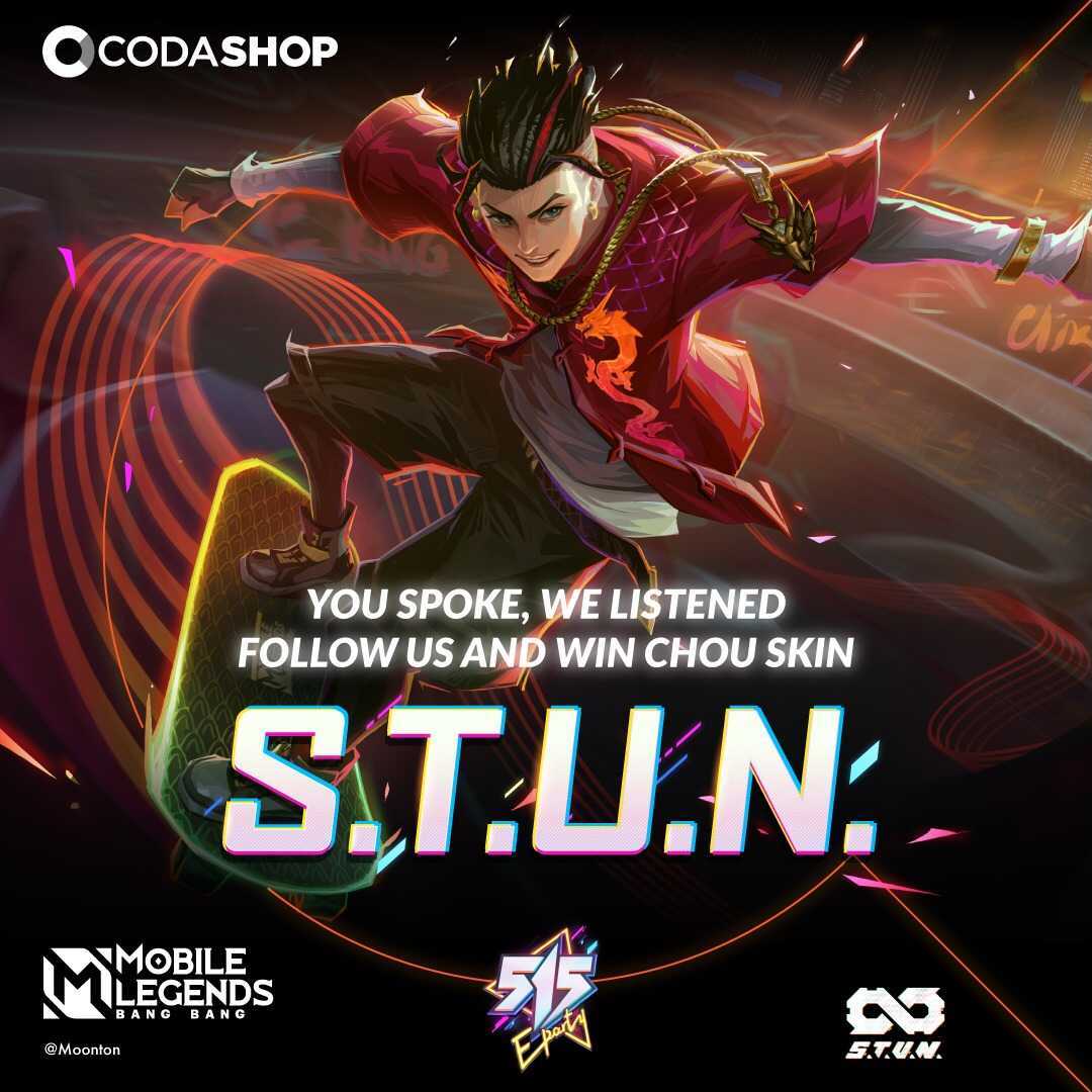 Win Mobile Legends Chou S.T.U.N Skin When You Follow Codashop