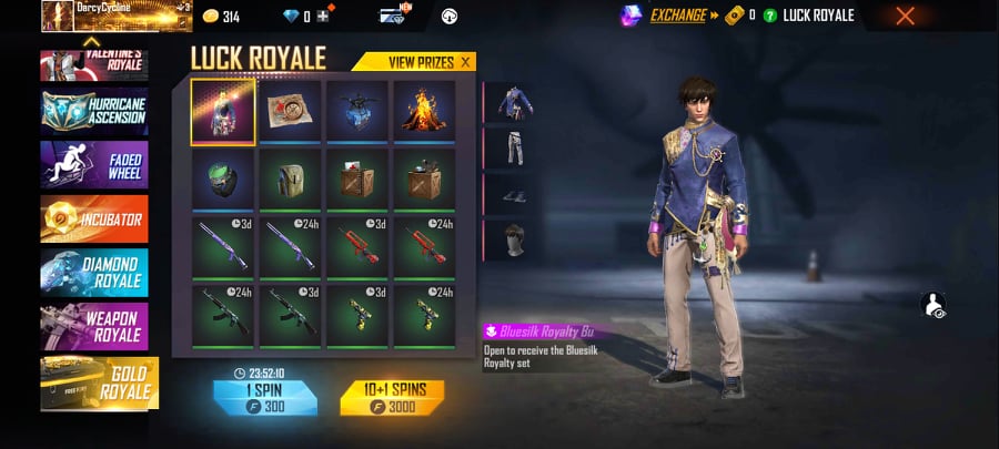 Free Fire Gold Royale
