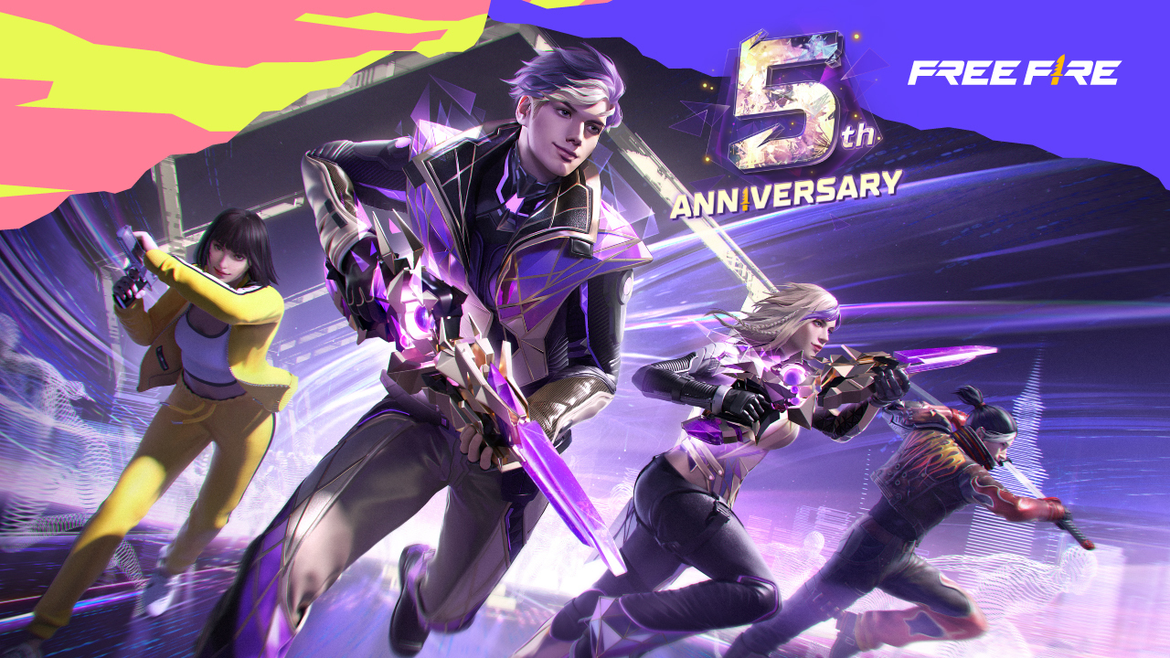 Free Fire 5th Anniversary Details