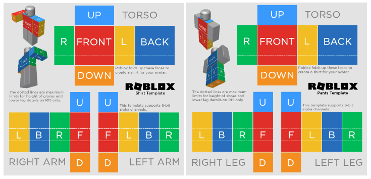 Roblox Pants and Shirt Template