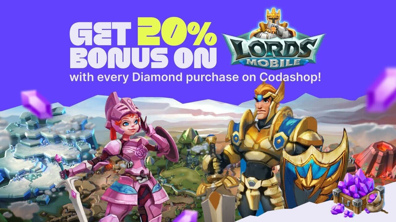 Lords Mobile - 💎 𝟮𝟬% 𝗧𝗢𝗣-𝗨𝗣 𝗕𝗢𝗡𝗨𝗦! 💎 Download <Lords