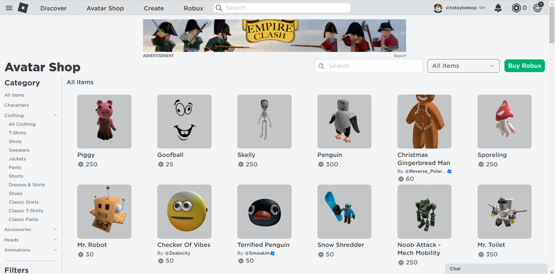 Is that something new Avatar Items For You  rroblox
