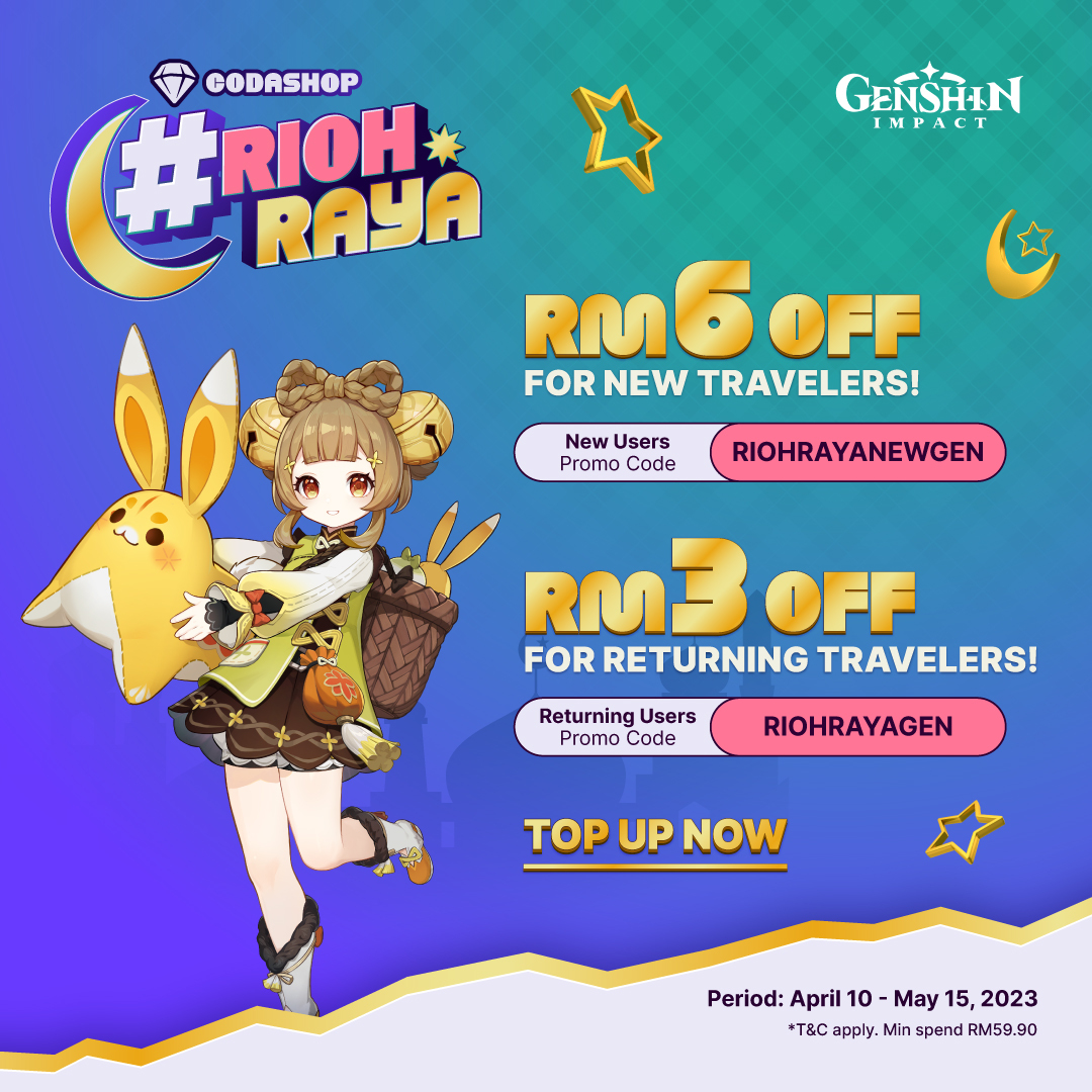 Rioh Raya Sale : Genshin Promo Code