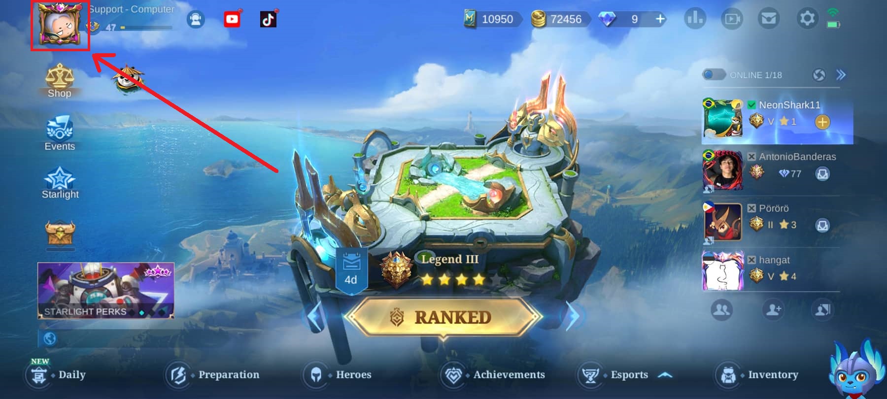 How to customize your profile page in Mobile Legends