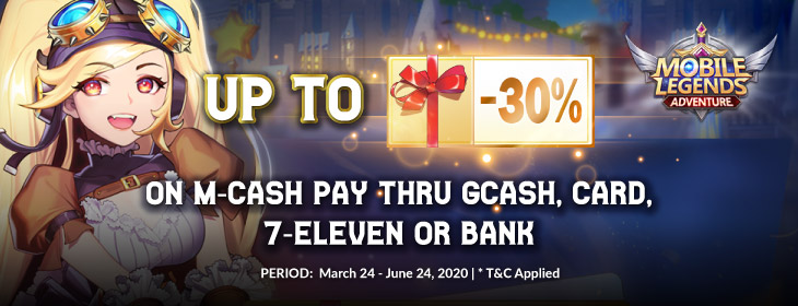 Get Up To 30% OFF On M-Cash For Mobile Legend Adventures ...