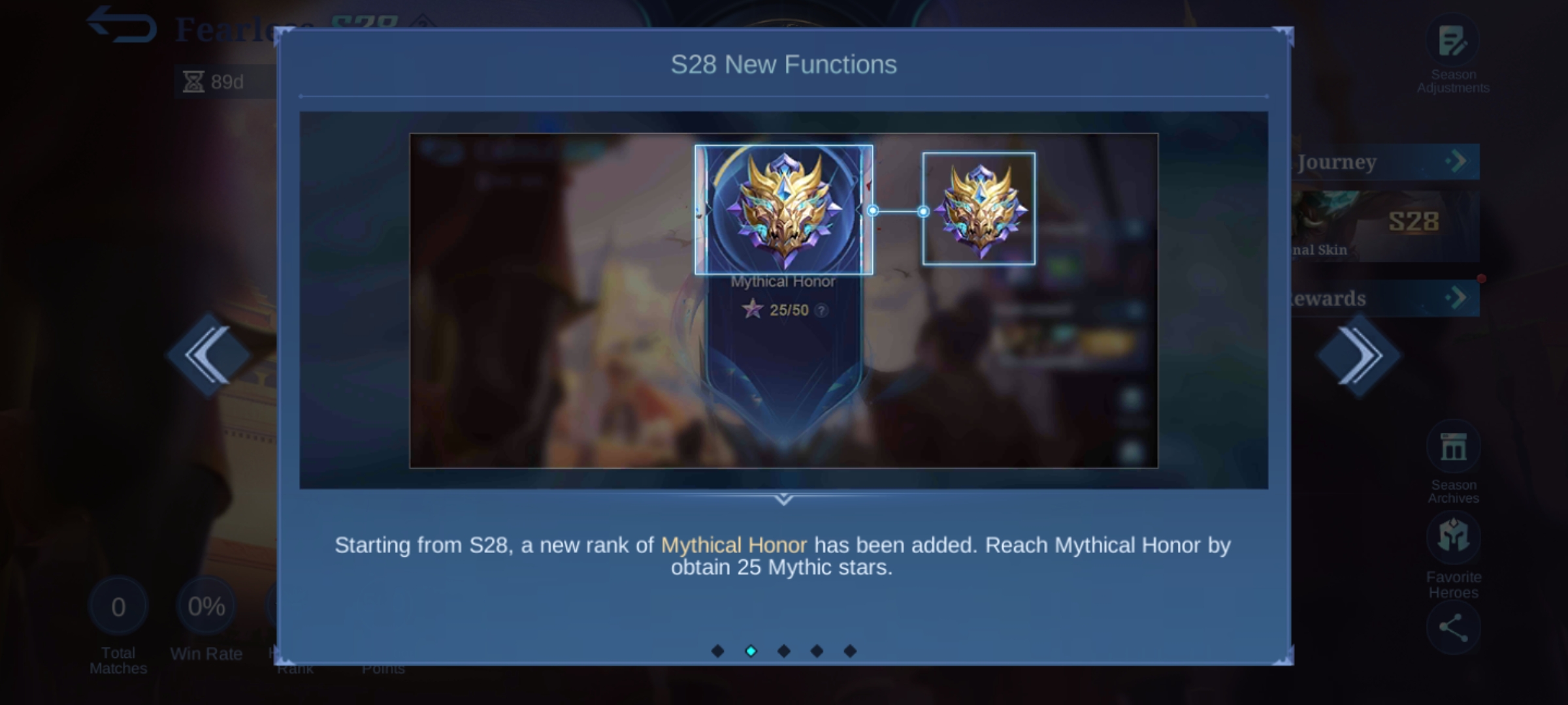 MLBB Mythical Honor Rank