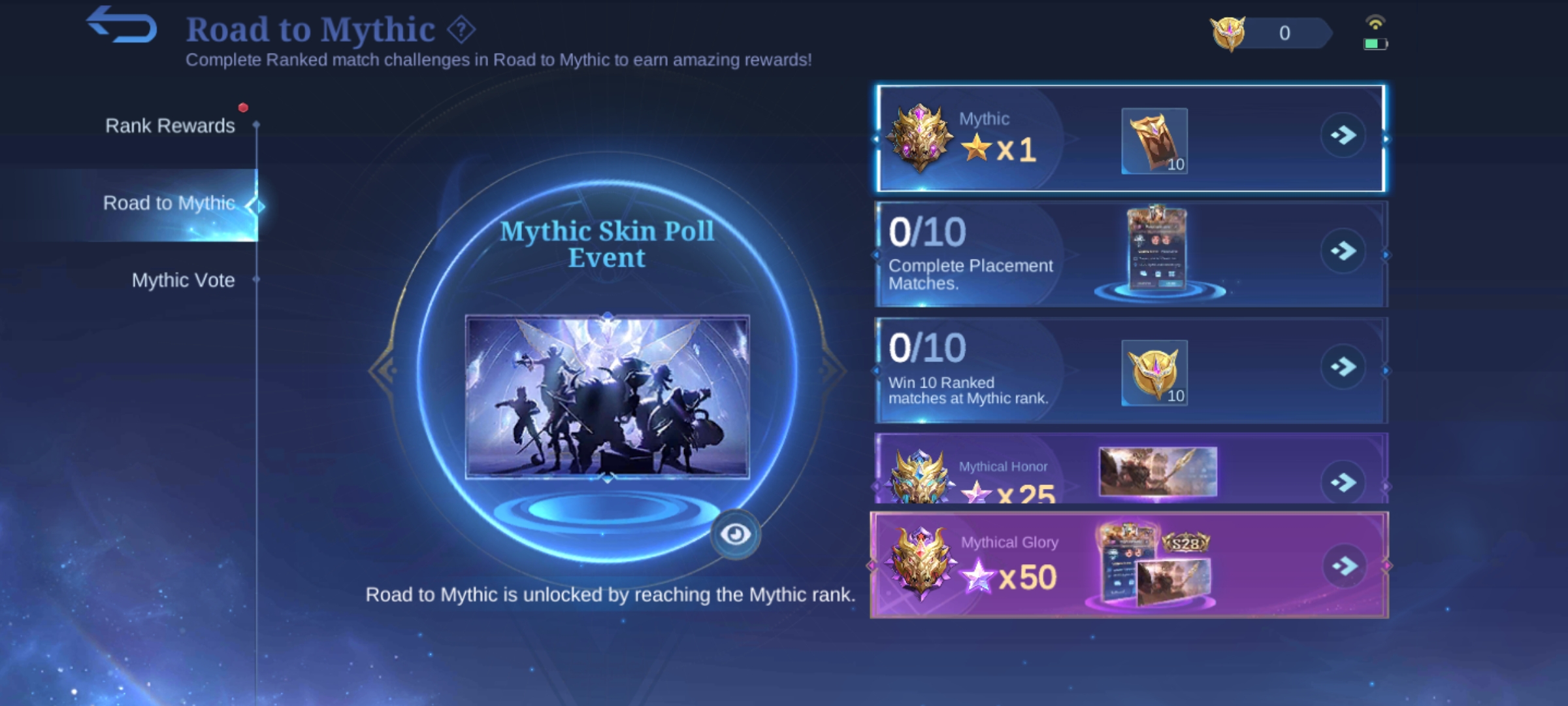 Mobile Legends Legend Rank for the first time 