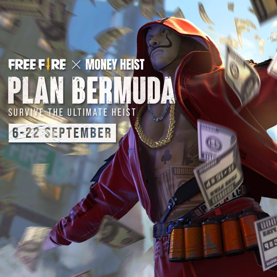 Garena Free Fire partners with Money Heist to introduce in game rewards