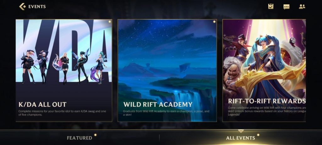 Wild Rift - Events