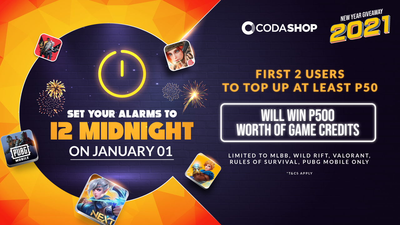Codashop Countdown To 2021 Giveaway Codashop Blog Ph