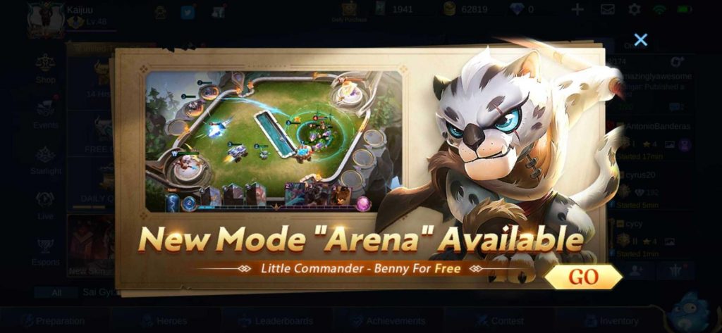 New Mode Arena